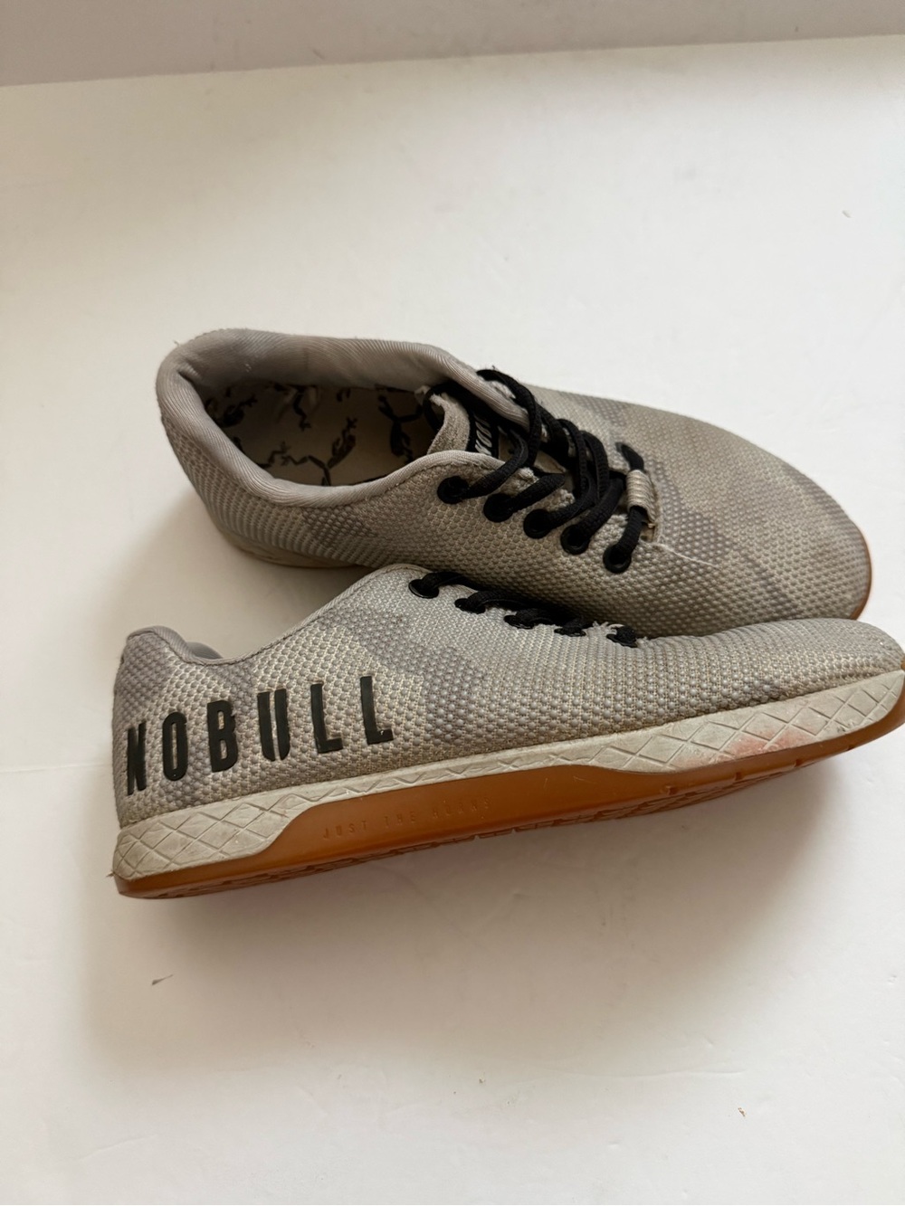 Nobull Outwork Women’s Training Gym Workout Gray Camo Shoes Size 7.5